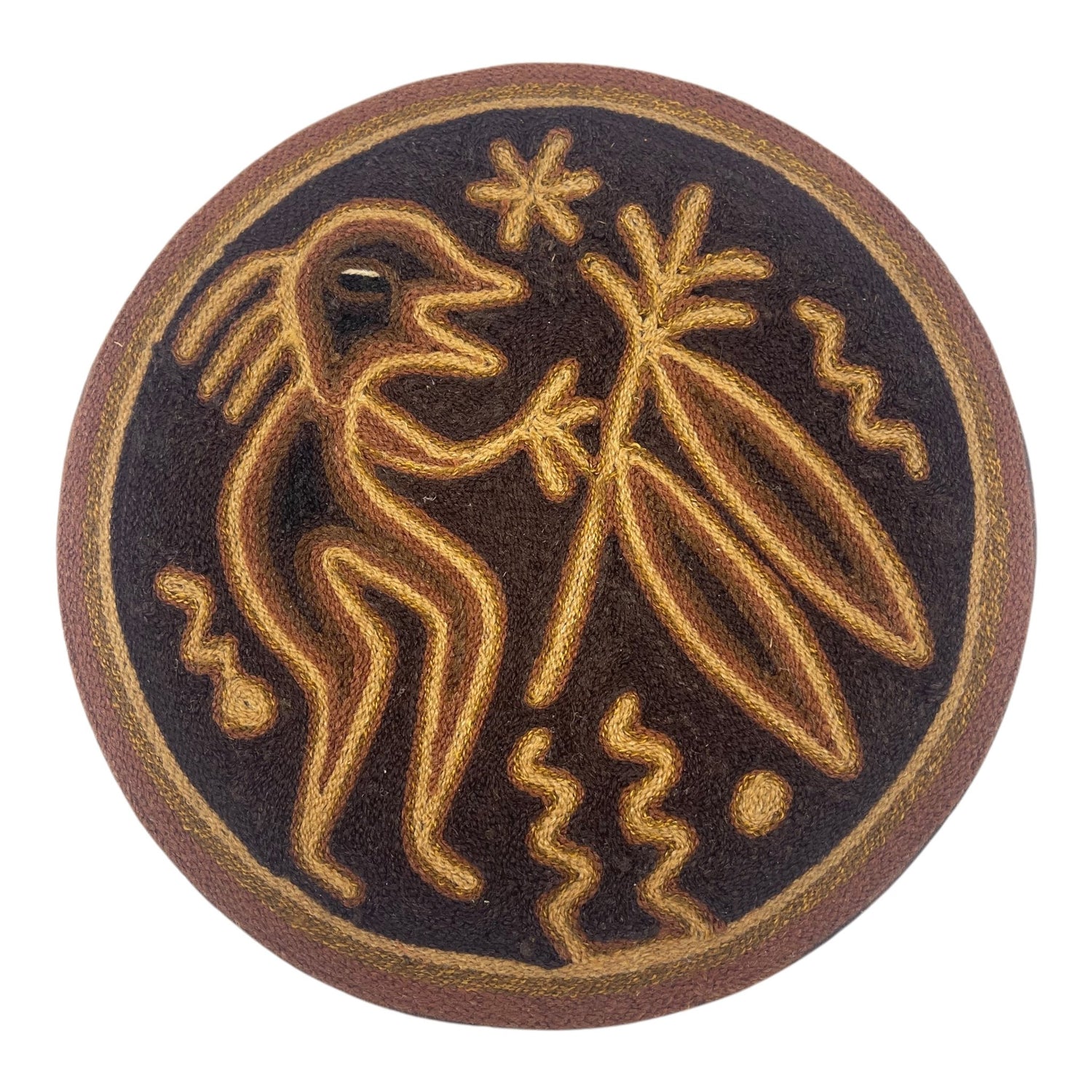 Cuadro 20 cms redondo CUADEST31 - TATEHUARI, arte huichol