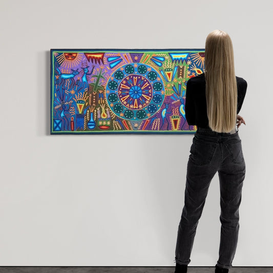 "EL ORDEN SAGRADO DEL HIKURI" AHCT6012066 - TATEHUARI, arte huichol