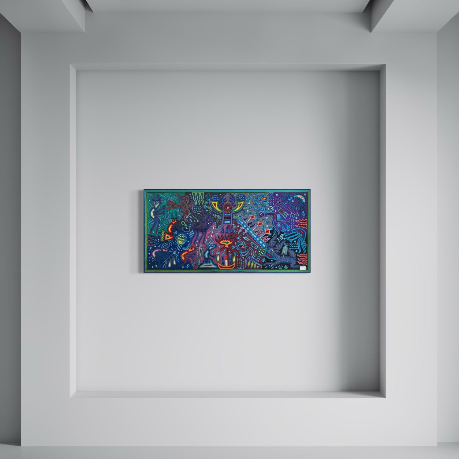 "EL FUEGO DEL ORIGEN" AHCT6012056 - TATEHUARI, arte huichol
