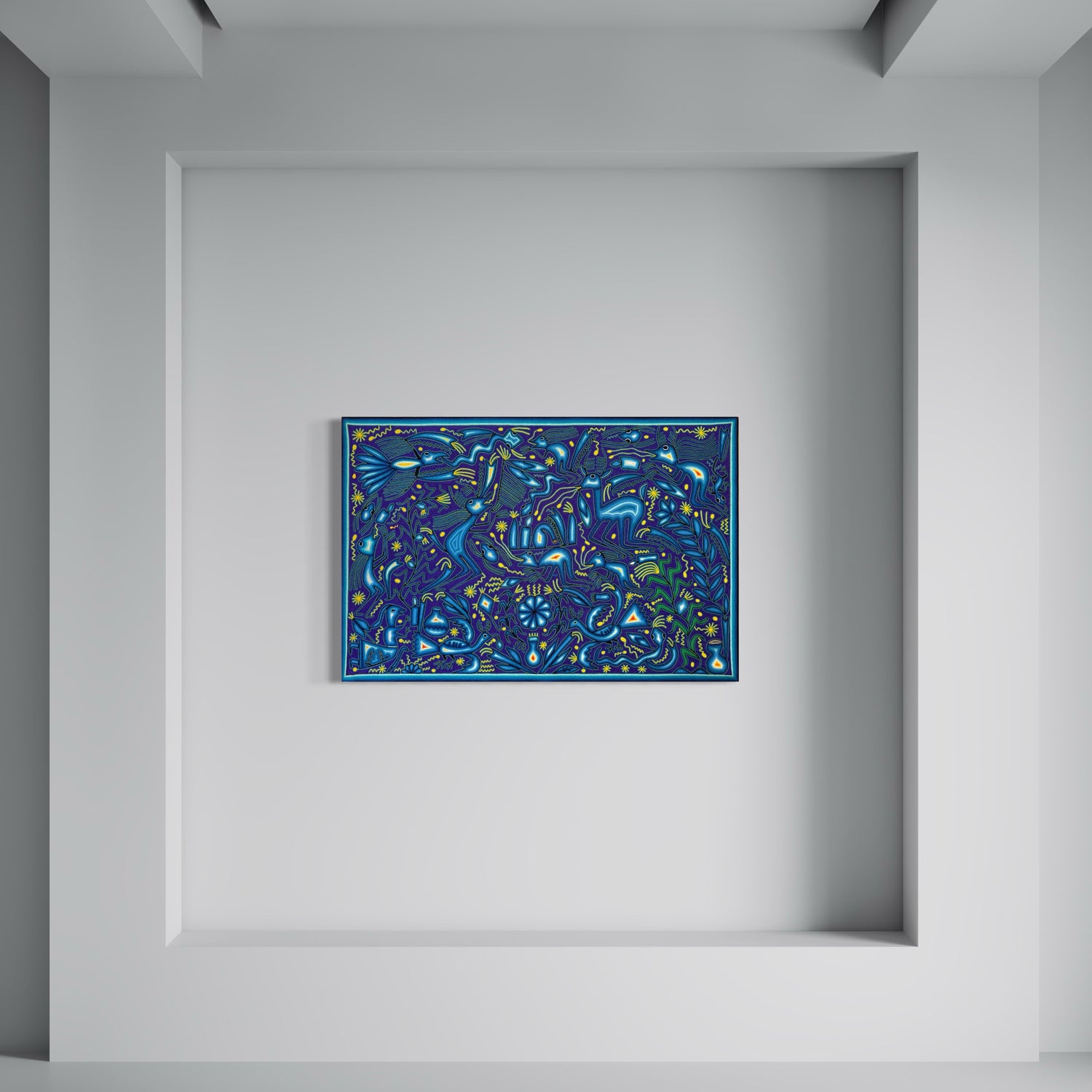 "RAICES DE SABIDURIA SAGRADA" AHCT8012095 - TATEHUARI, arte huichol