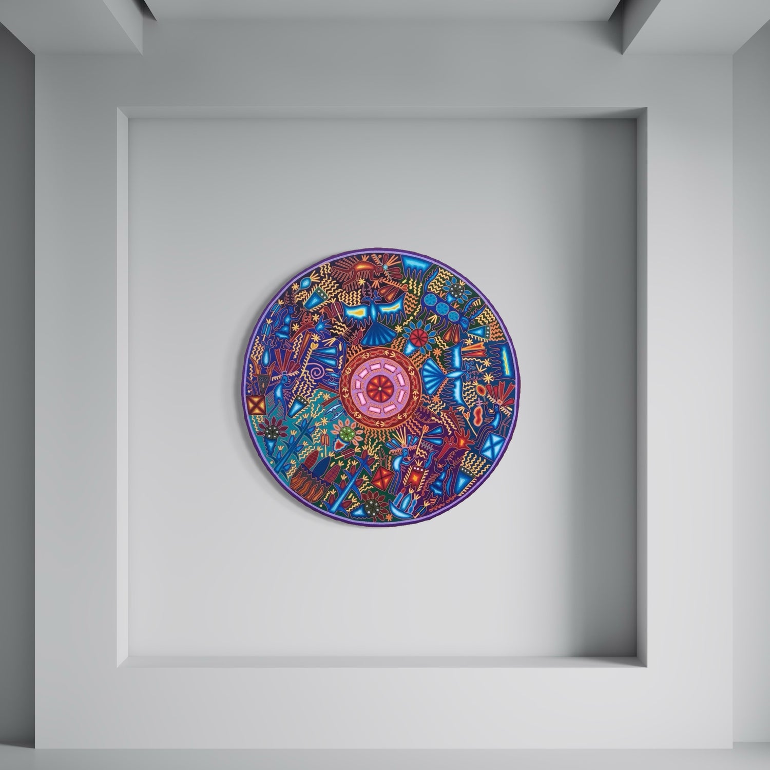 "EL CAMINO SAGRADO DEL PEYOTE" AHCT12012058 - TATEHUARI, arte huichol