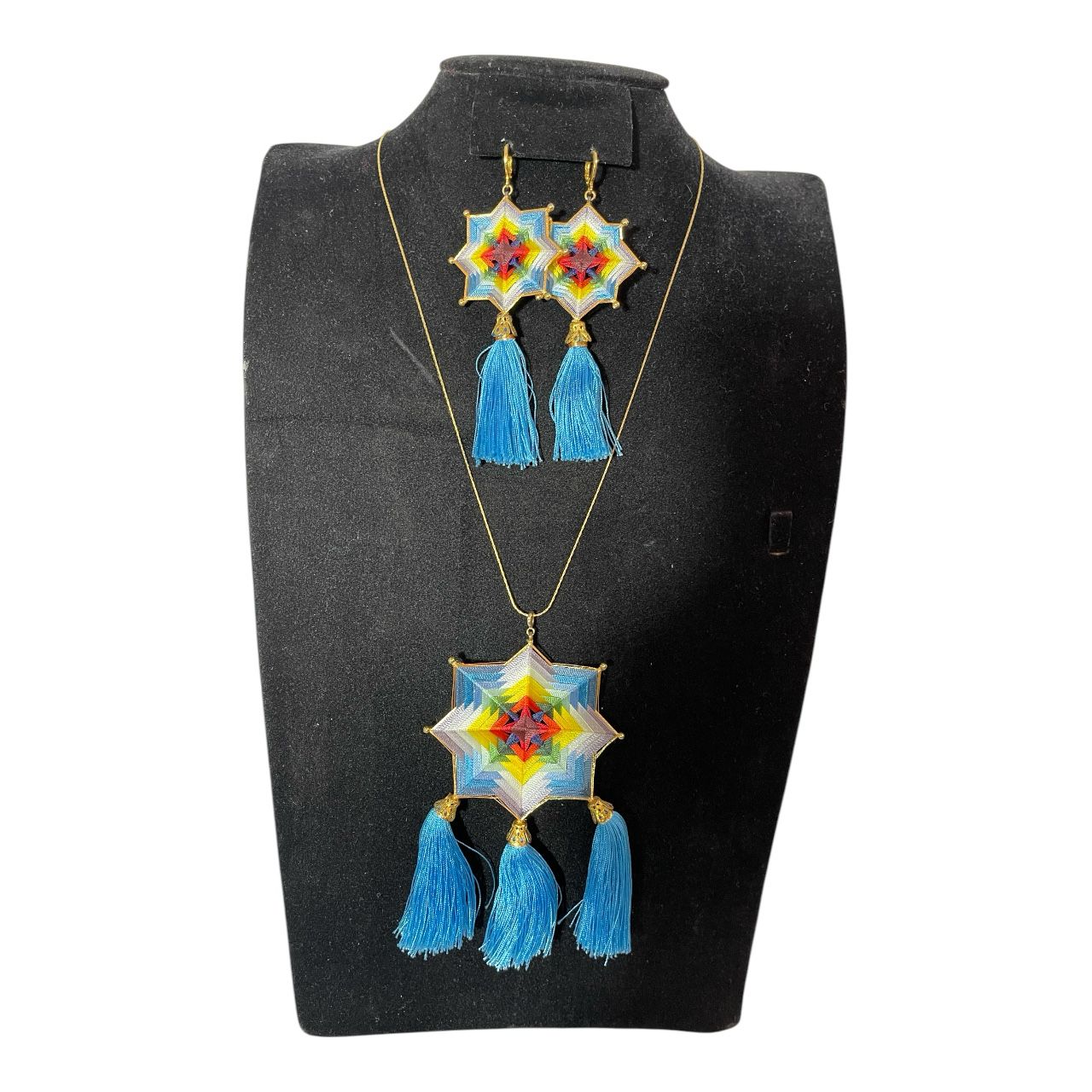 Collar Mandala Azul