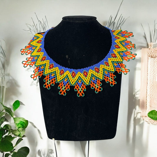 Collar Pechera - TATEHUARI, arte huichol