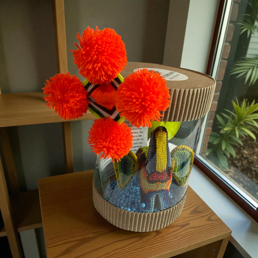 Elefante de Chaquira FM06 - TATEHUARI, arte huichol