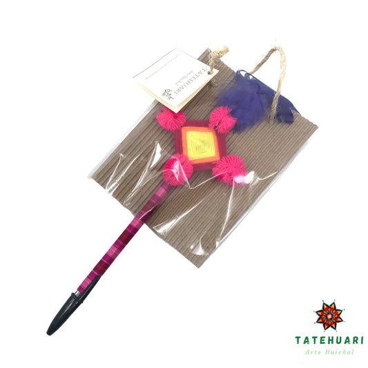 Pluma / Ojo de Dios - TATEHUARI, arte huichol