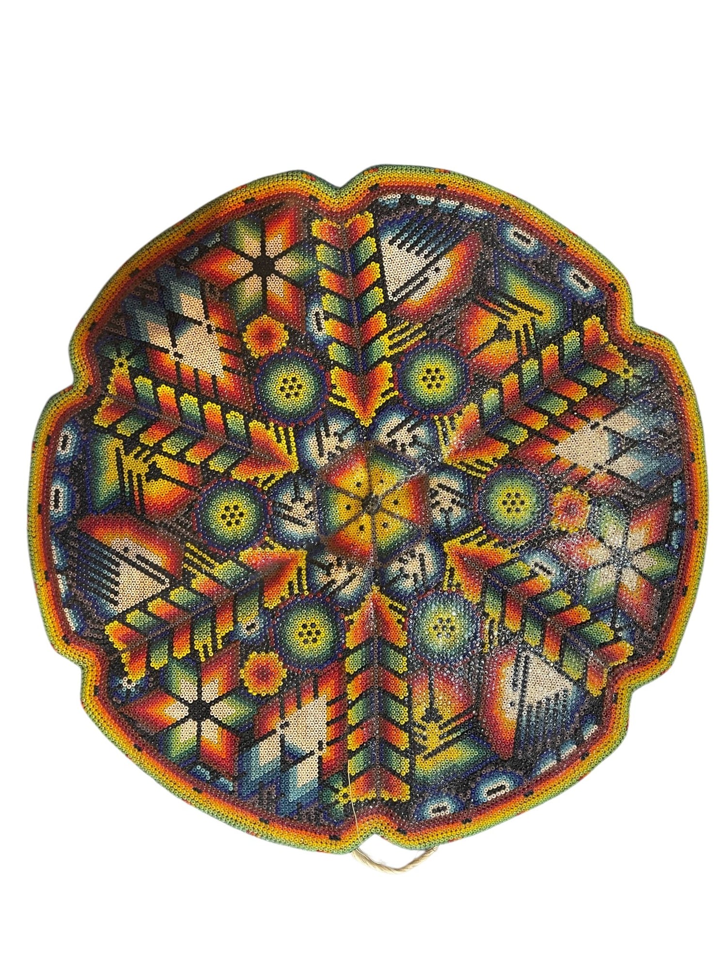 Flor de Peyote de chaquira PEYCH02 - TATEHUARI, arte huichol