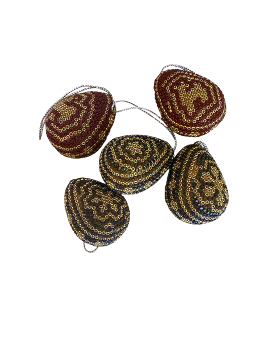 Esferas Mini en forma de Huevo ESF06 - Arte Huichol - TATEHUARI, arte huichol