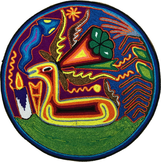 Cuadro de Estambre 303012 - TATEHUARI, arte huichol