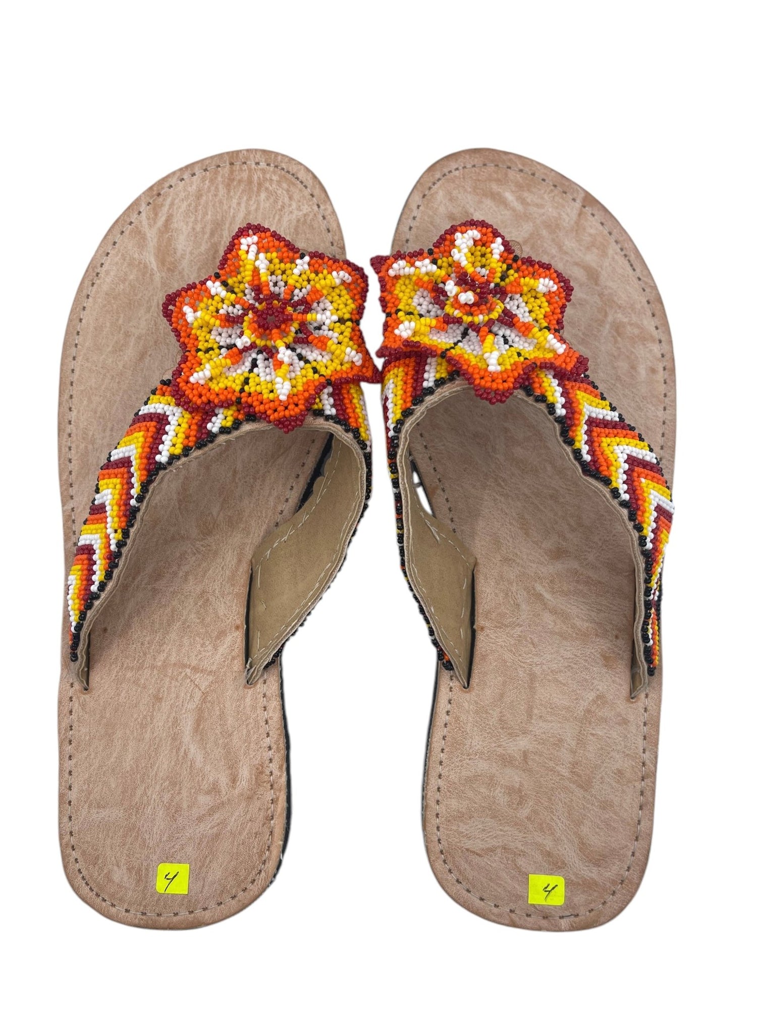 Sandalias de chaquira SANDCH06 - TATEHUARI, arte huichol