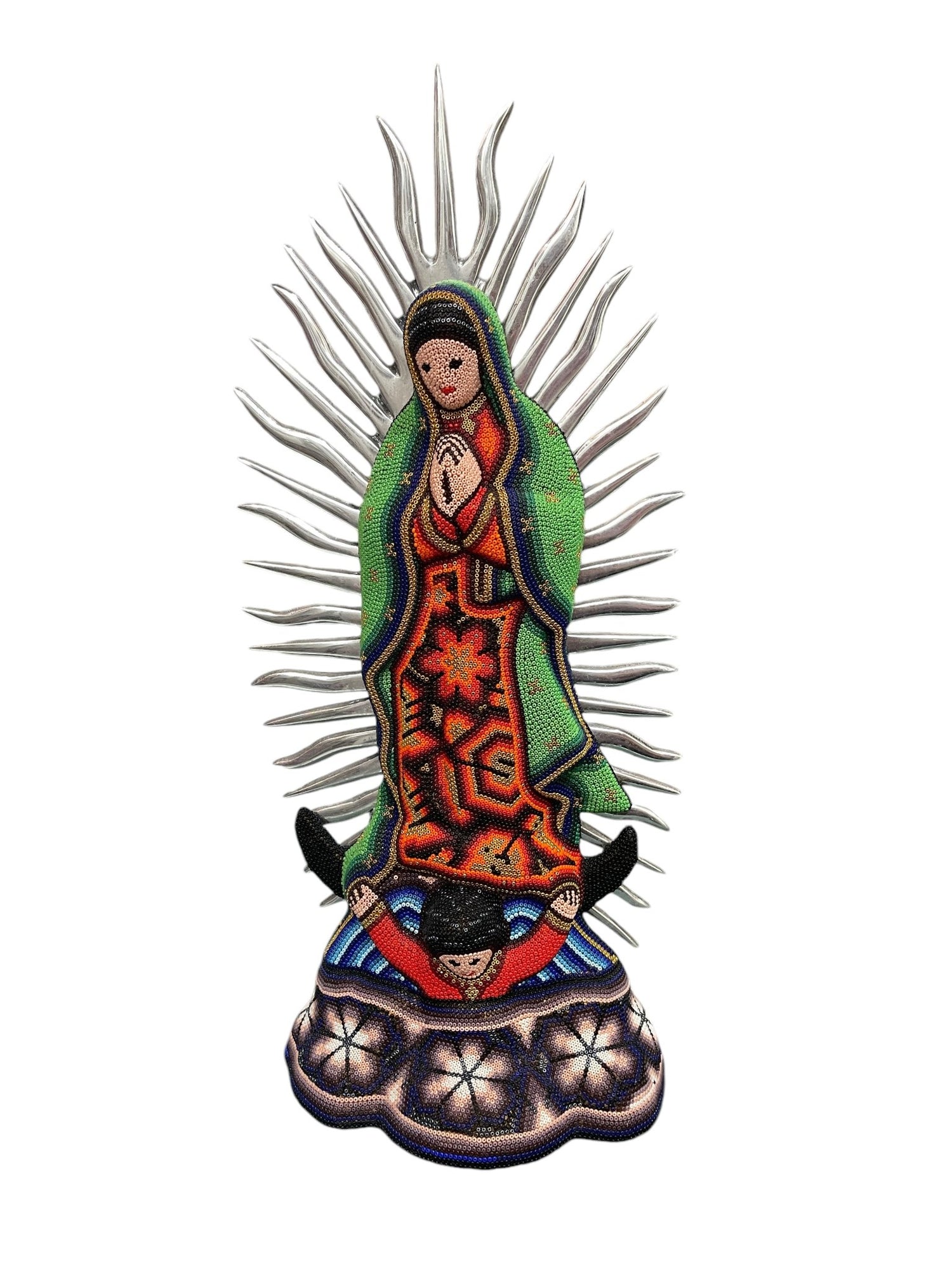 Virgen de Guadalupe con Chaquira VG03 - TATEHUARI, arte huichol