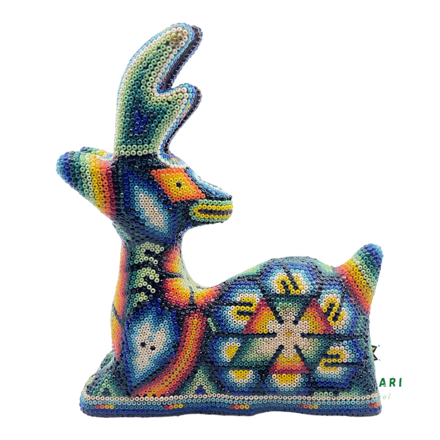 Venado de chaquira FG09 - TATEHUARI, arte huichol