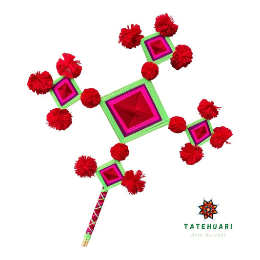 Ojos de Dios 5 Puntos Grande - OD5PG20 - TATEHUARI, arte huichol