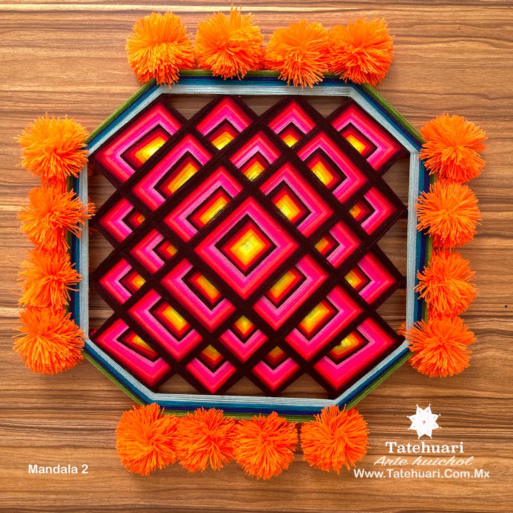 Ojo de Dios Mandala - Artesanía huichol - TATEHUARI, arte huichol