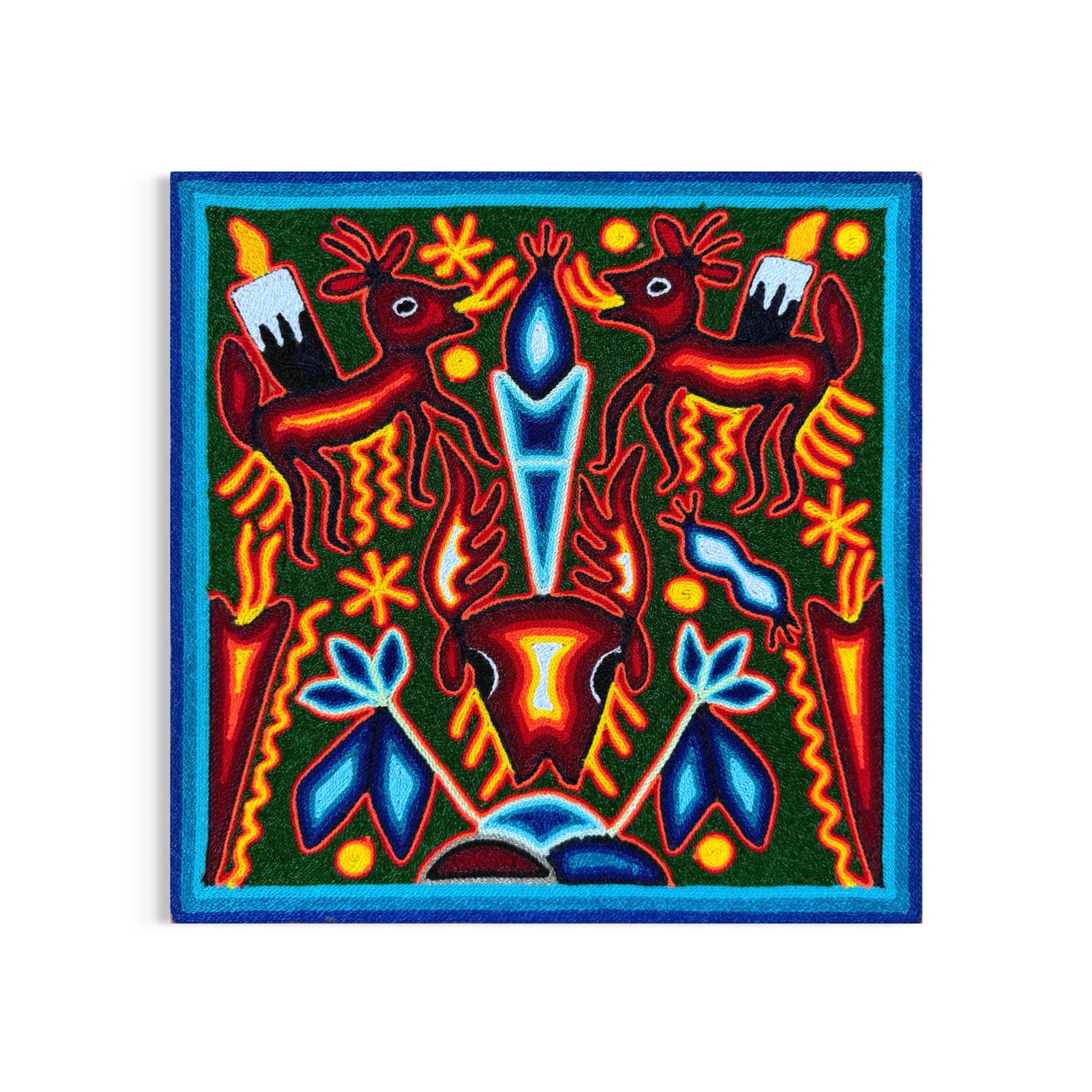 “GUARDIANES DEL FUEGO SAGRADO” AHCT30301010 - TATEHUARI, arte huichol
