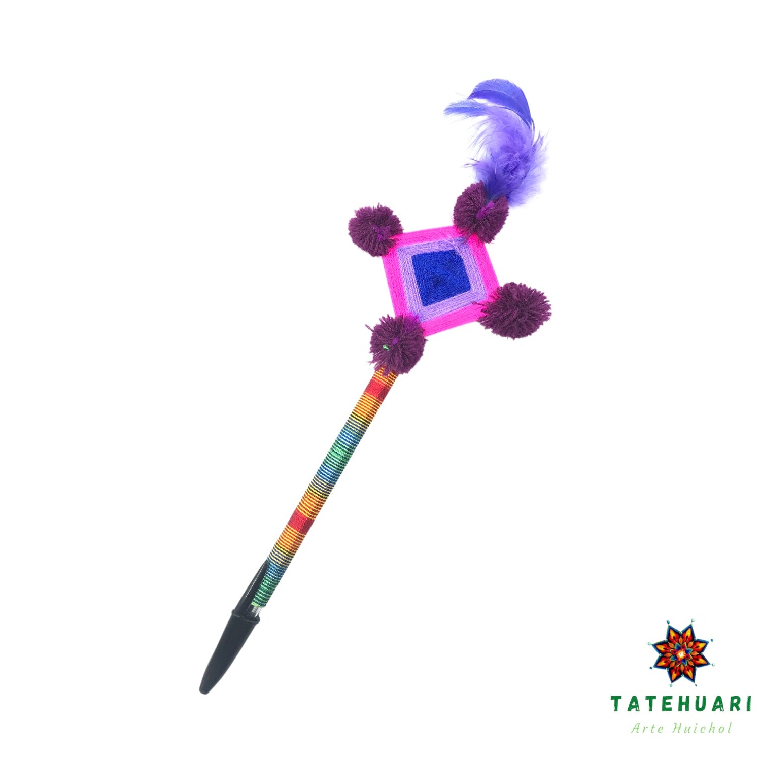 Pluma / Ojo de Dios - TATEHUARI, arte huichol