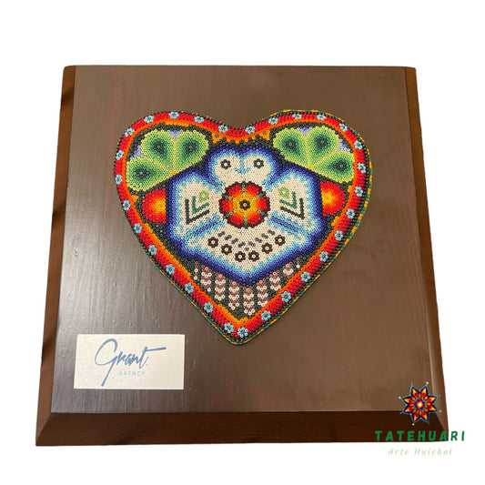 Reconocimiento Corazón de Chaquira - TATEHUARI, arte huichol
