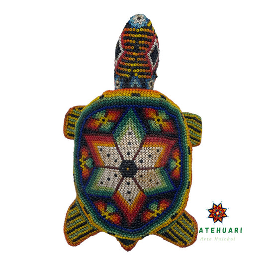 Tortuga de Chaquira FG16 - TATEHUARI, arte huichol