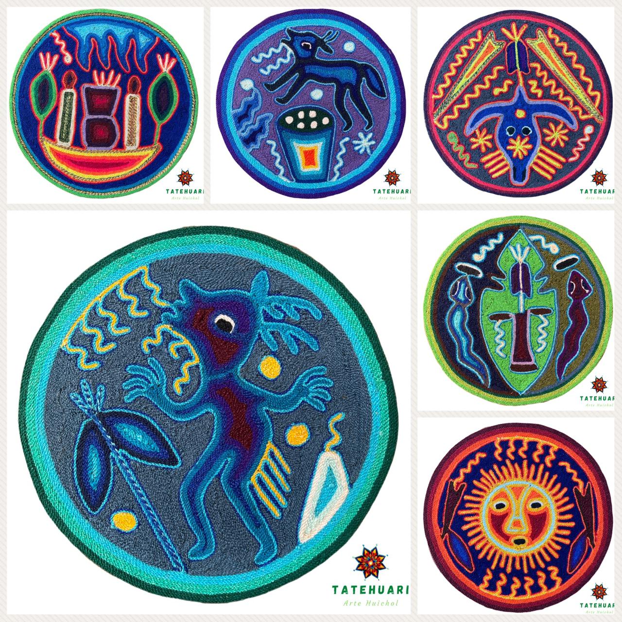 Cuadros 20 x 20 cms - AHCT2020 - TATEHUARI, arte huichol