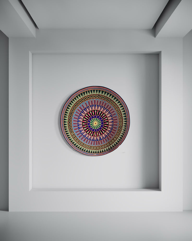 "VISION DEL CENTRO SAGRADO" AHCT12012038 - TATEHUARI, arte huichol