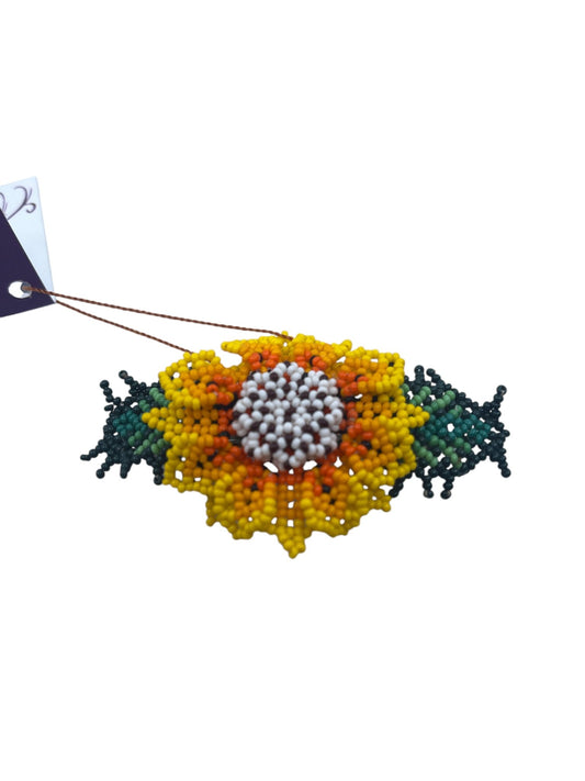Broche de chaquira girsolama05 - TATEHUARI, arte huichol