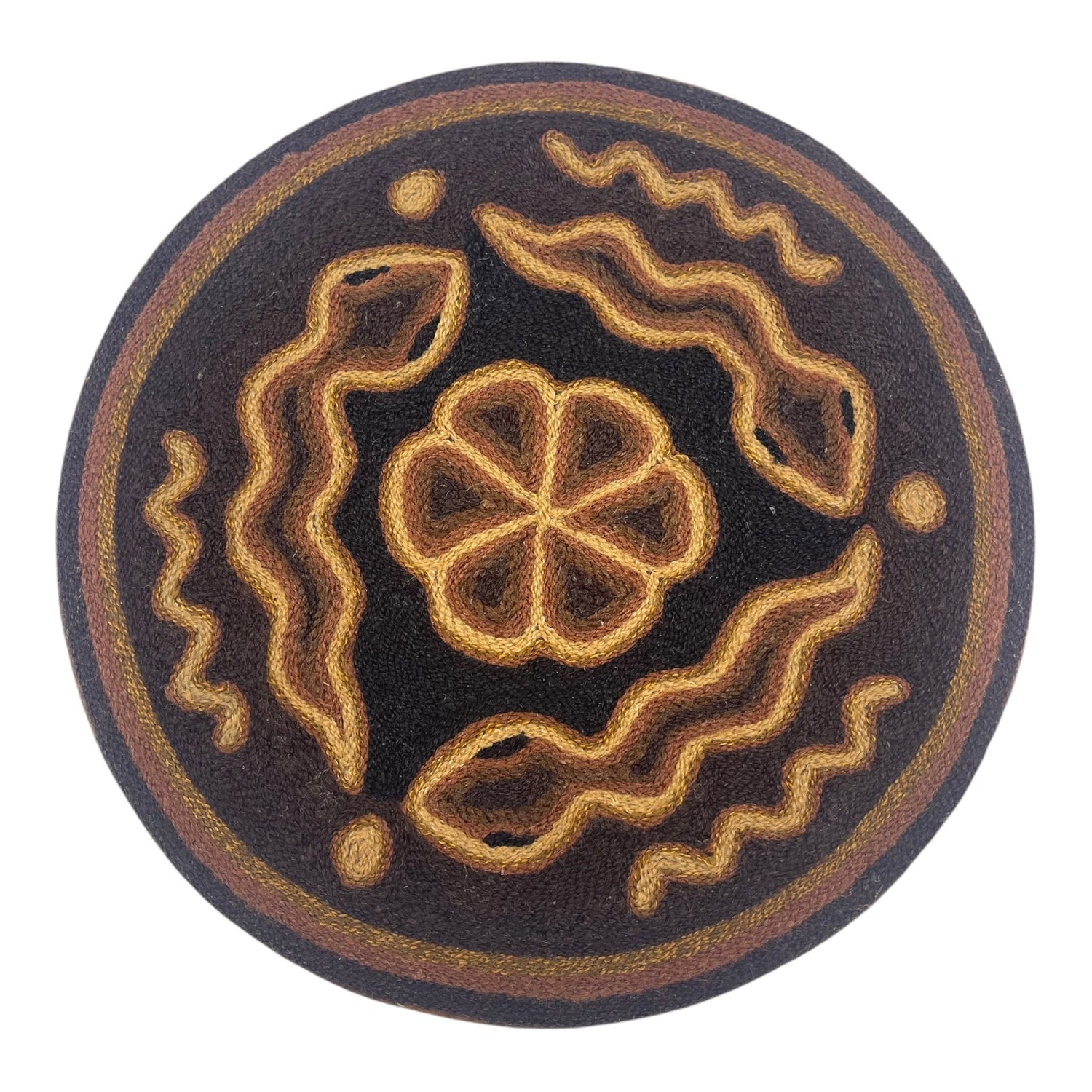 Cuadro 20 cms redondo CUADEST29 - TATEHUARI, arte huichol