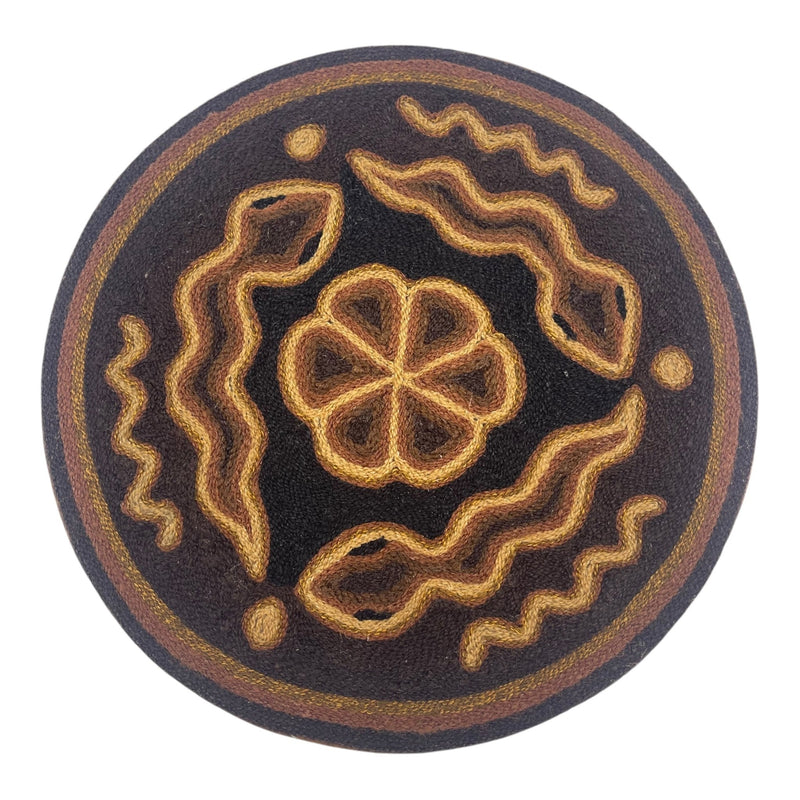 Cuadro 20 cms redondo CUADEST29 - TATEHUARI, arte huichol