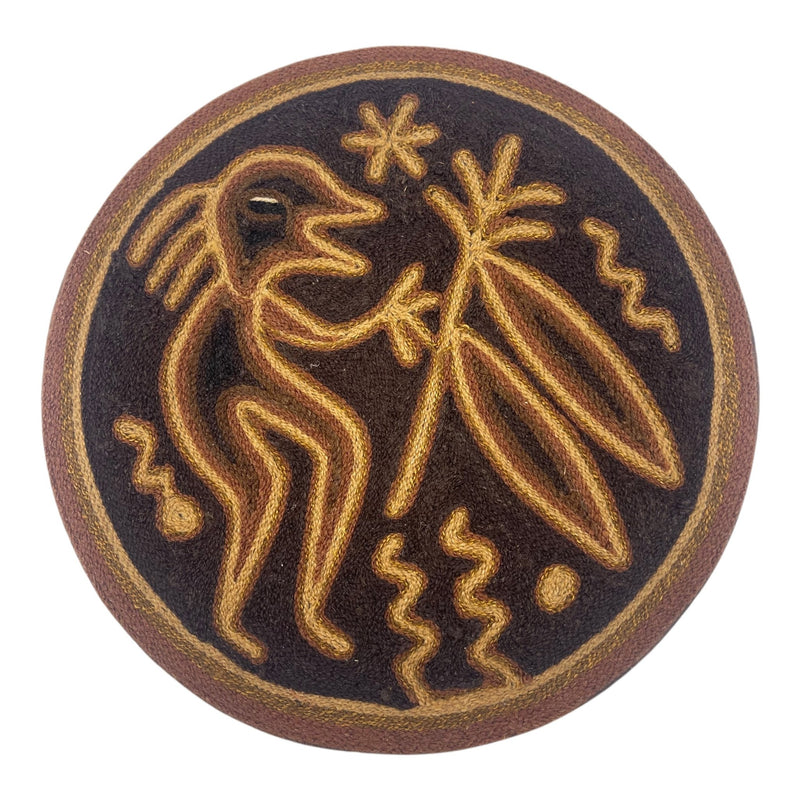 Cuadro 20 cms redondo CUADEST31 - TATEHUARI, arte huichol