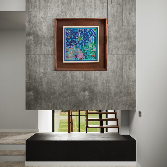 "EL CORAZON DEL FUEGO" AHCT606060 - TATEHUARI, arte huichol