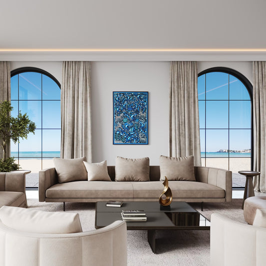 "DIALOGO SAGRADO EN TONOS DEL ESPIRITU" AHCT1208088 - TATEHUARI, arte huichol