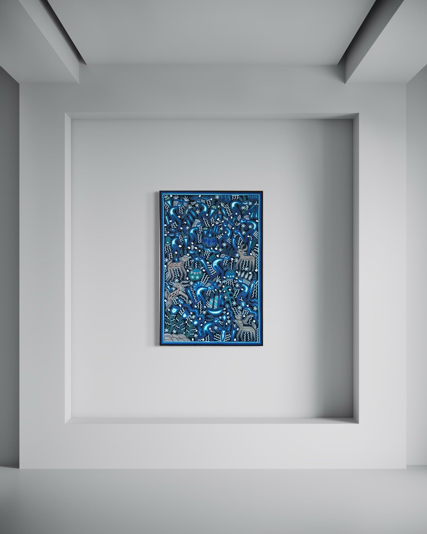 "DIALOGO SAGRADO EN TONOS DEL ESPIRITU" AHCT1208088 - TATEHUARI, arte huichol