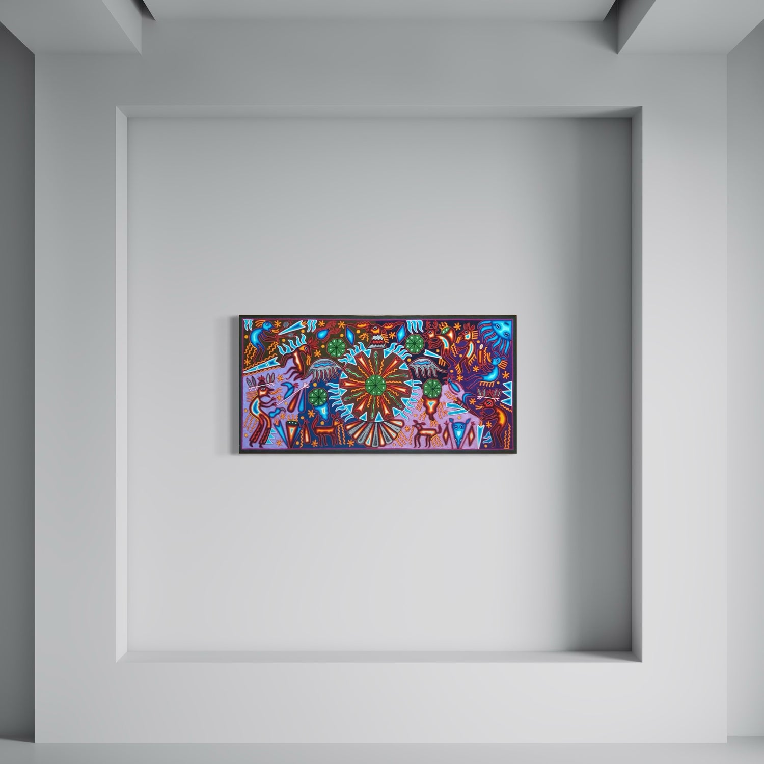 "GUARDIANES DEL HIKURI ANCESTRAL" AHCT6012069 - TATEHUARI, arte huichol