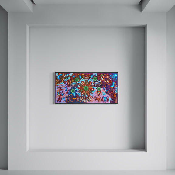"GUARDIANES DEL HIKURI ANCESTRAL" AHCT6012069 - TATEHUARI, arte huichol
