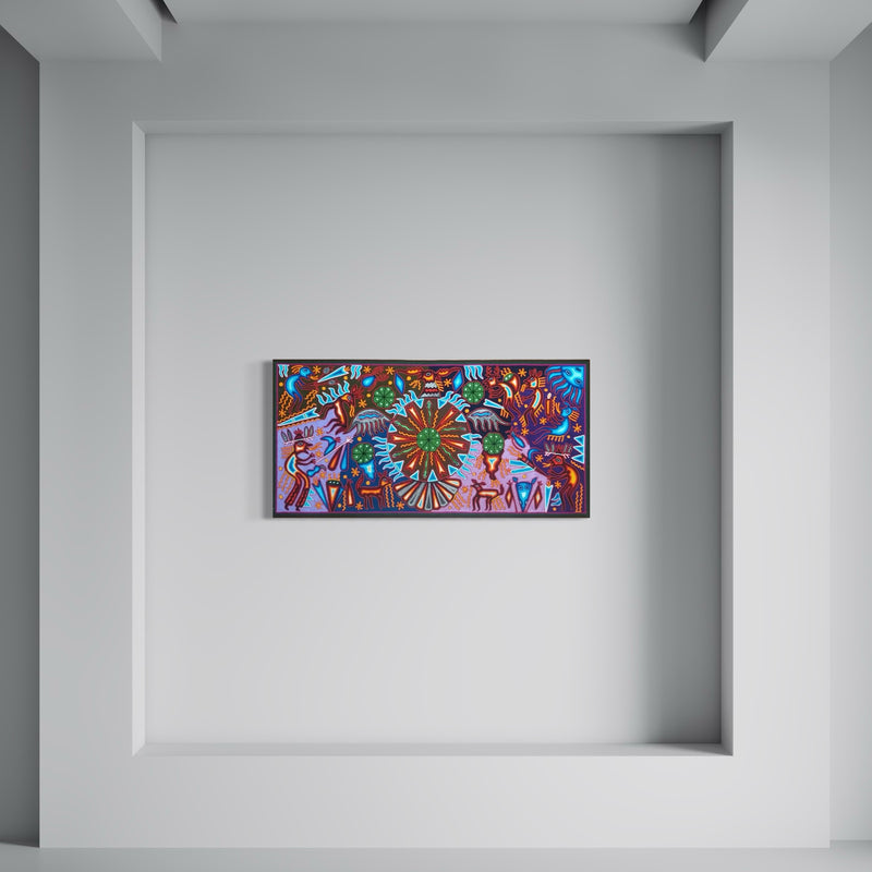 "GUARDIANES DEL HIKURI ANCESTRAL" AHCT6012069 - TATEHUARI, arte huichol