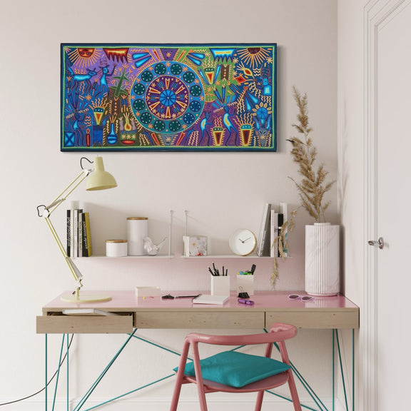 "EL ORDEN SAGRADO DEL HIKURI" AHCT6012066 - TATEHUARI, arte huichol