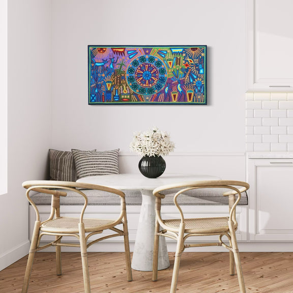"EL ORDEN SAGRADO DEL HIKURI" AHCT6012066 - TATEHUARI, arte huichol