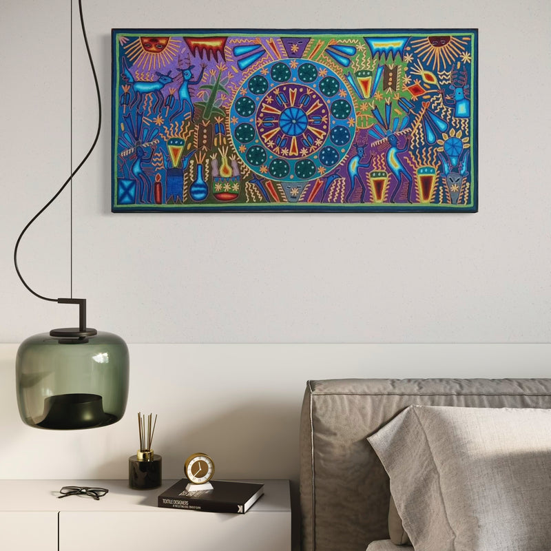 "EL ORDEN SAGRADO DEL HIKURI" AHCT6012066 - TATEHUARI, arte huichol
