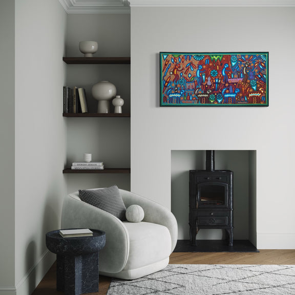 "EL LATIDO DEL HIKURI" AHCT6012067 - TATEHUARI, arte huichol