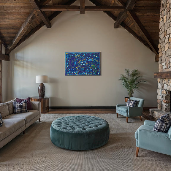 "RAICES DE SABIDURIA SAGRADA" AHCT8012095 - TATEHUARI, arte huichol