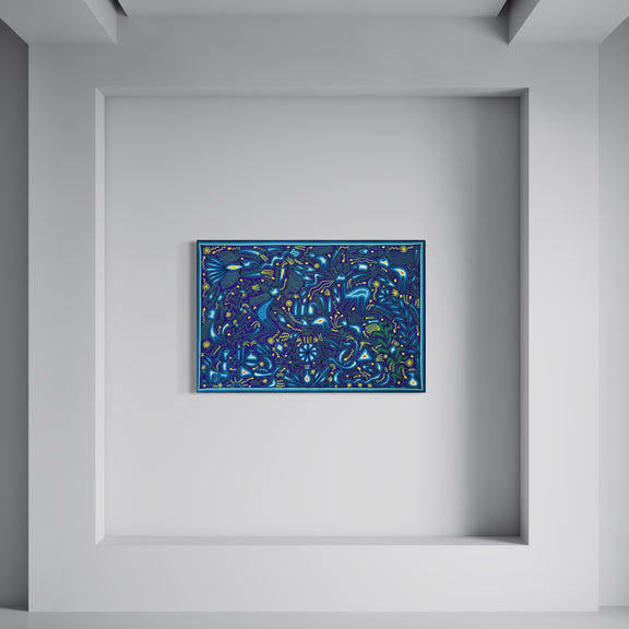 "RAICES DE SABIDURIA SAGRADA" AHCT8012095 - TATEHUARI, arte huichol