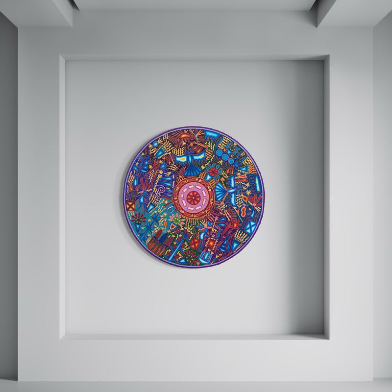 "EL CAMINO SAGRADO DEL PEYOTE" AHCT12012058 - TATEHUARI, arte huichol