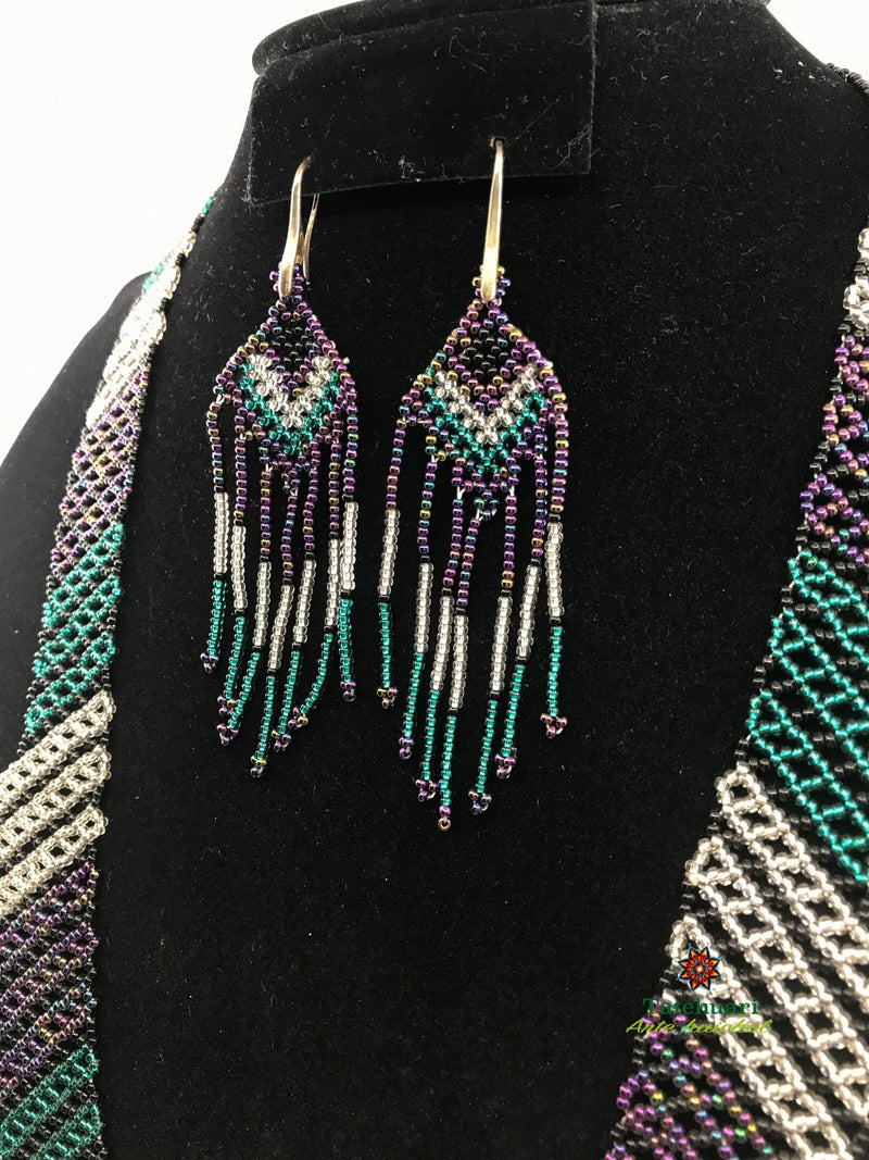 Collar Pavo Real Morado