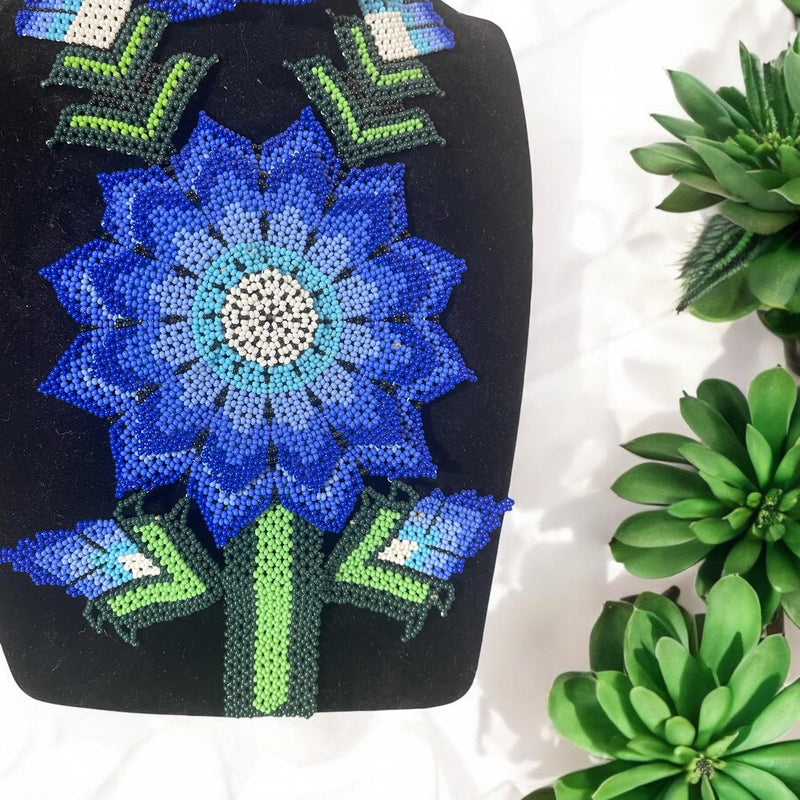 Collar Flor Azul