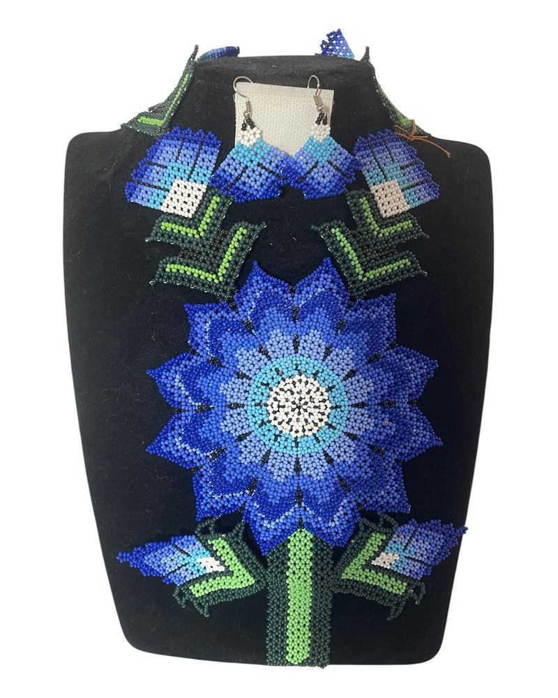 Collar Flor Azul