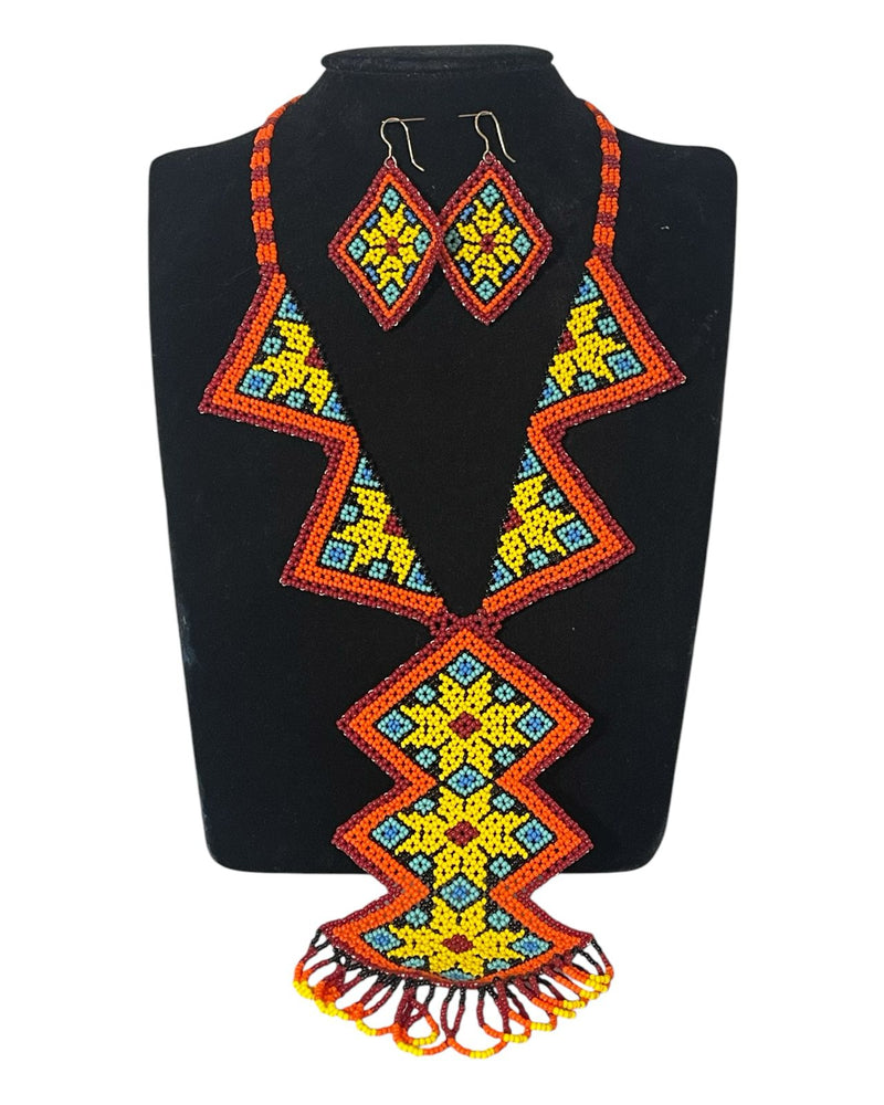 Collar Rombos Naranja