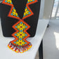 Collar Rombos Naranja