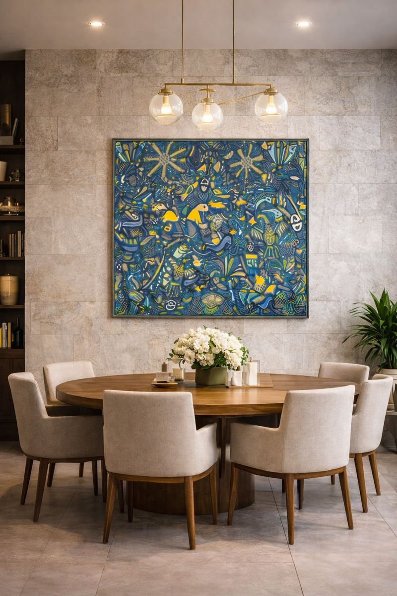 "EL CANTO QUE NUNCA SE APAGA" AHCT12012053 - TATEHUARI, arte huichol