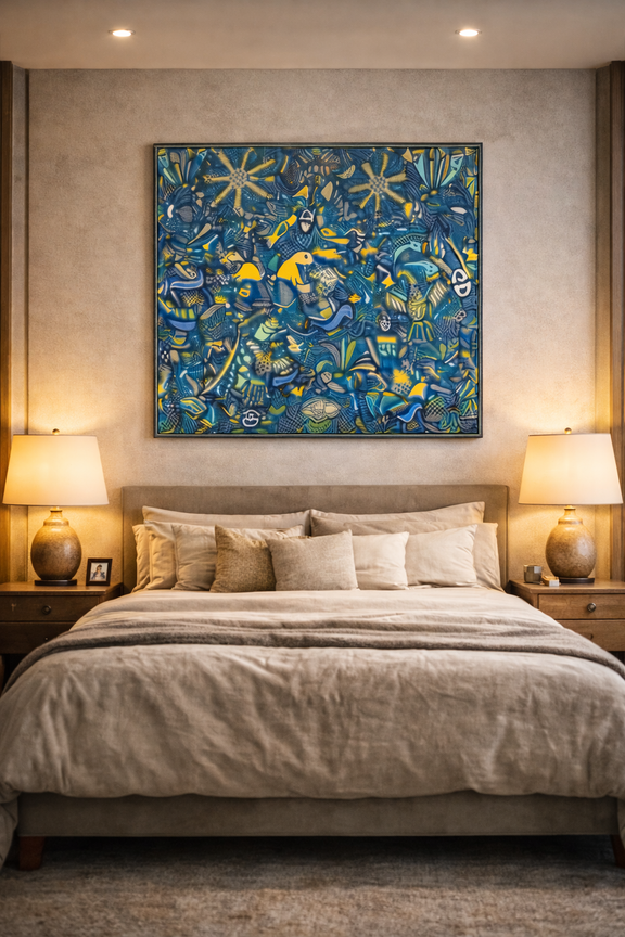 "EL CANTO QUE NUNCA SE APAGA" AHCT12012053 - TATEHUARI, arte huichol