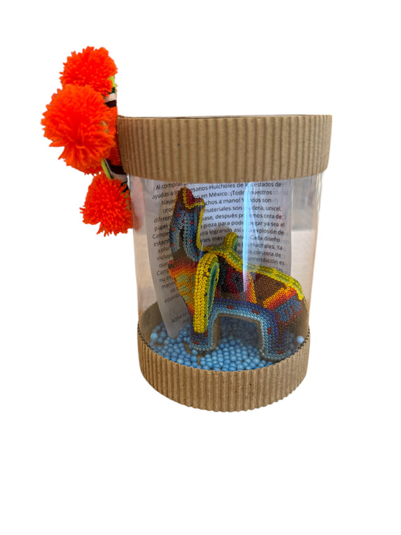 Elefante de Chaquira FM06 - TATEHUARI, arte huichol