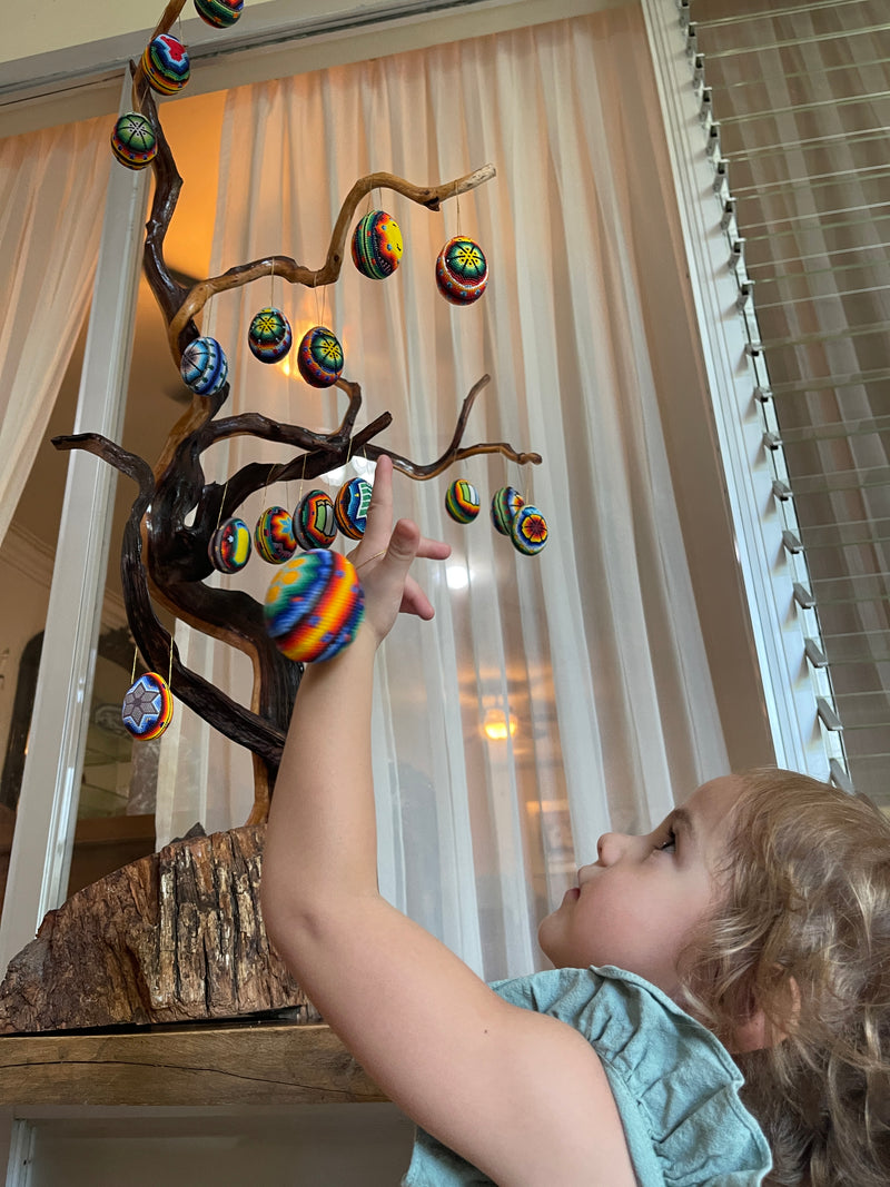 Esferas Huevitos de Chaquira ESF02 - Arte Huichol