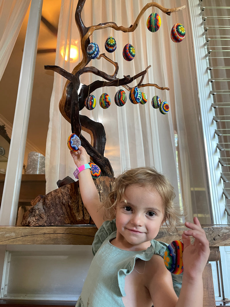 Esferas Huevitos de Chaquira ESF02 - Arte Huichol